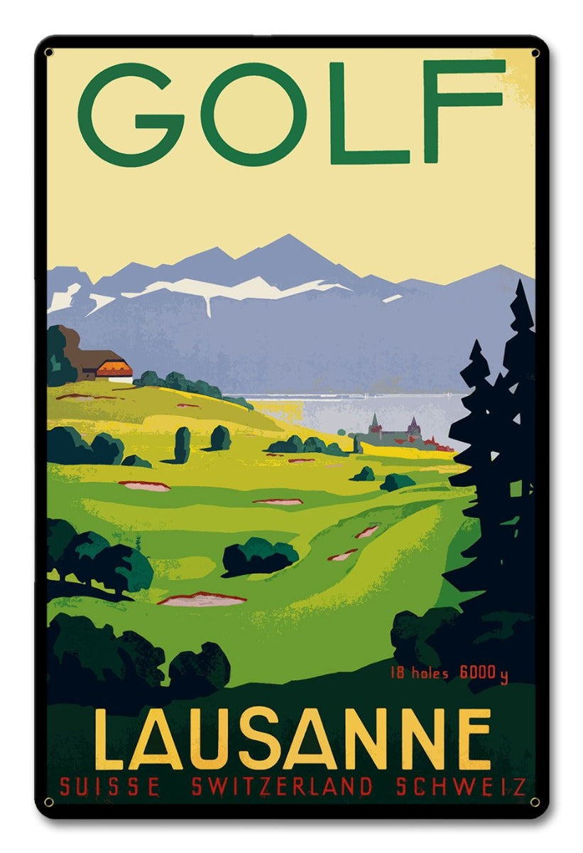 Golf Lausanne Switzerland 12 x 18