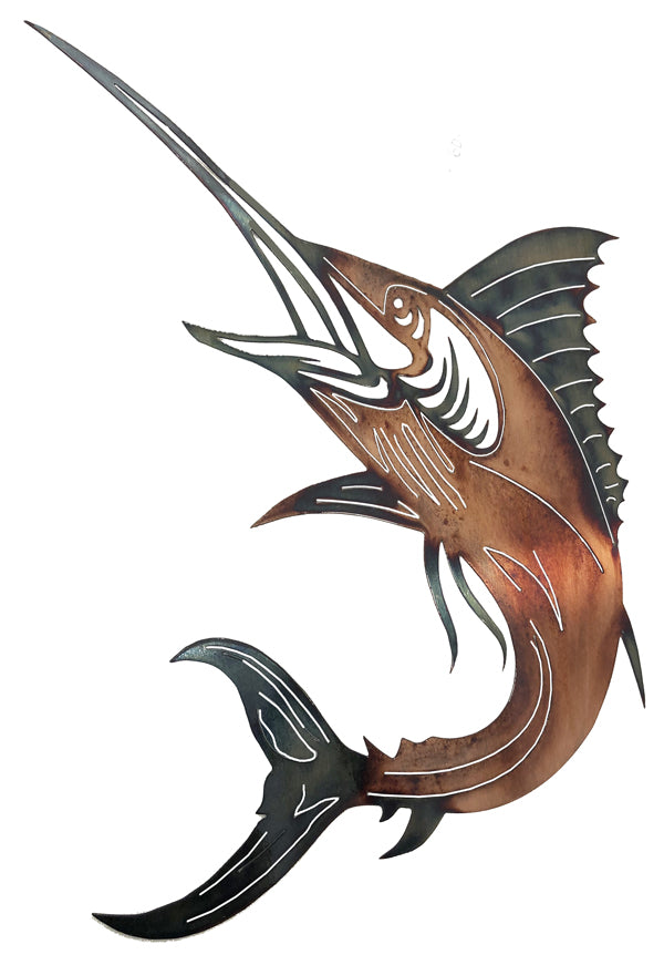 Marlin Fish Vintage Style Metal Sign 25 × 29