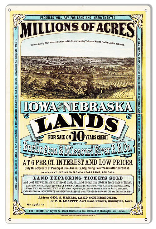 Iowa Nebraska Land For Sale Country 12×18