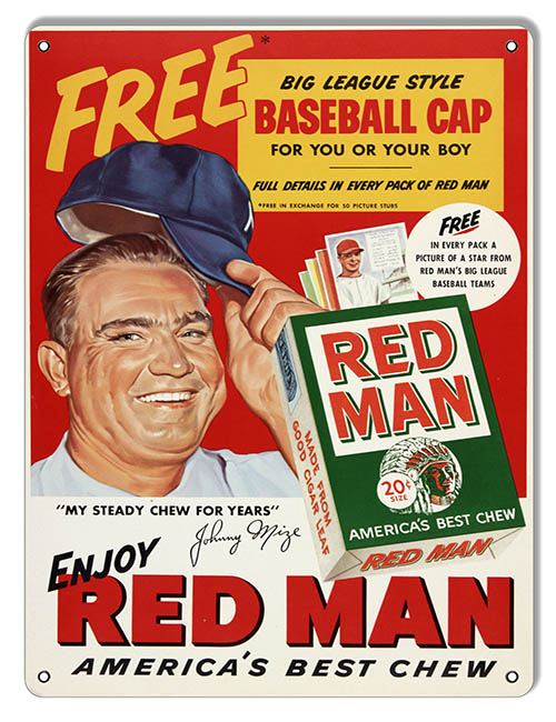 Red Man Cigarette Cigar 9×12