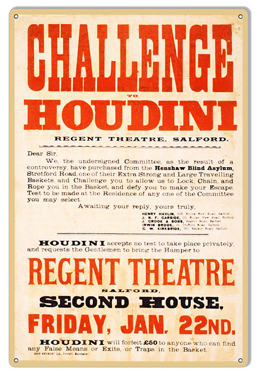 Houdini Challenge Magician 12×18