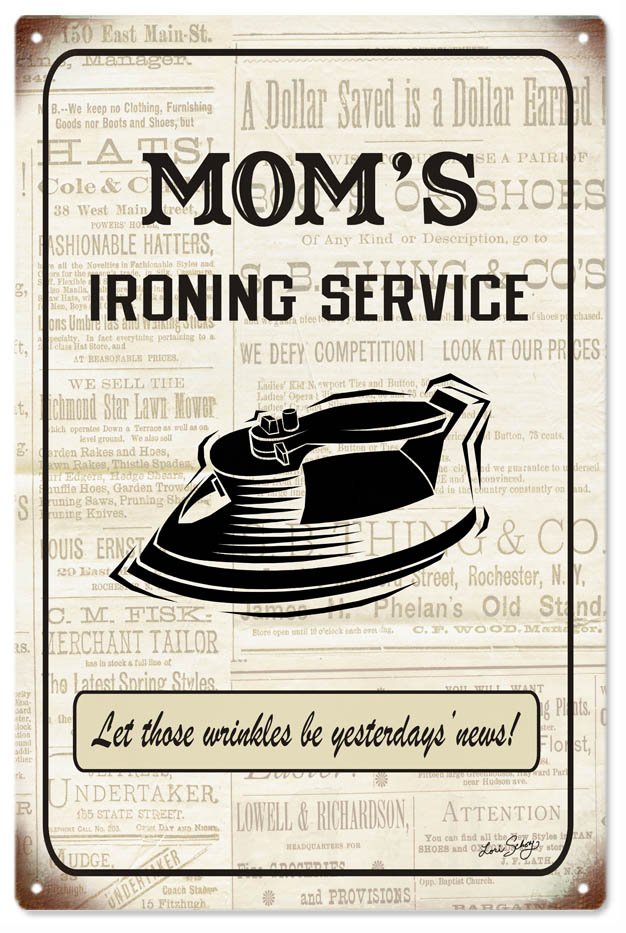 Moms Ironing Service 12x18