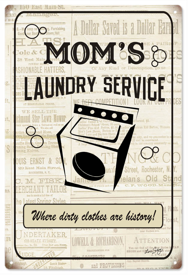 Moms Laundry Service 12x18