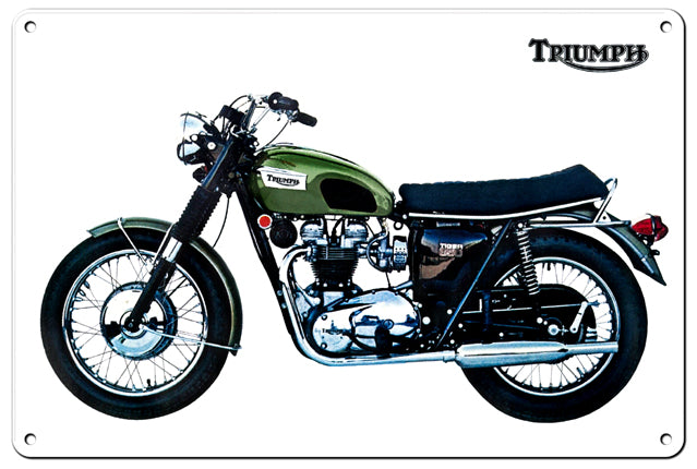 Triumph Motorcycle Vintage Style Metal Sign 12 x 18