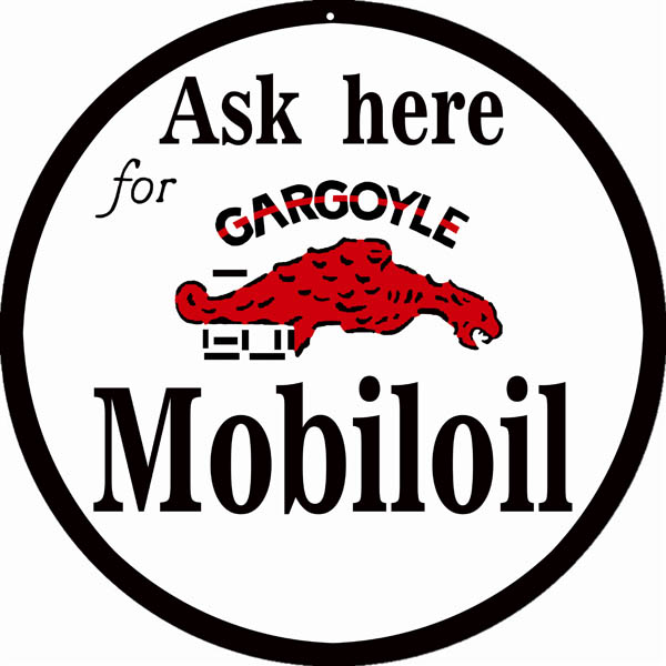 Mobil Oil Gargoyle Service Station Vintage Style Metal Sign 14 x 14