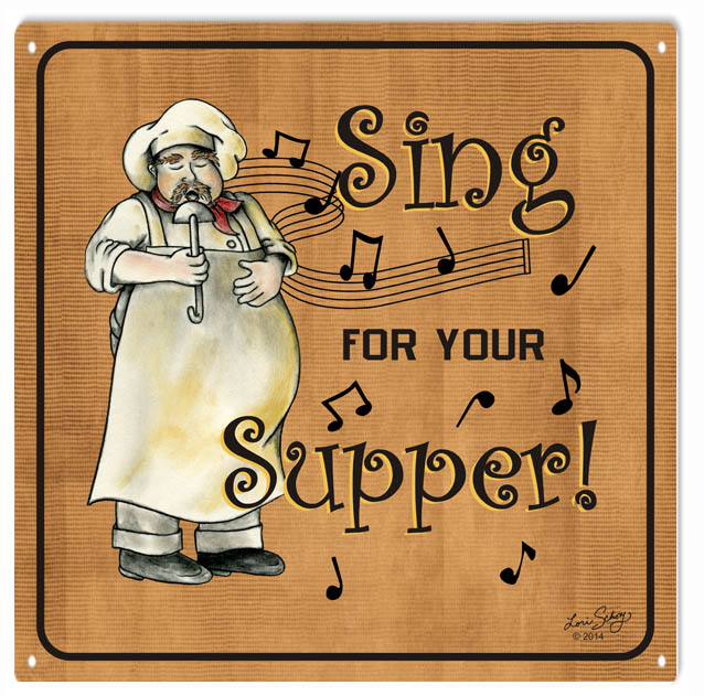 Musical Sing For Your Supper 12x12