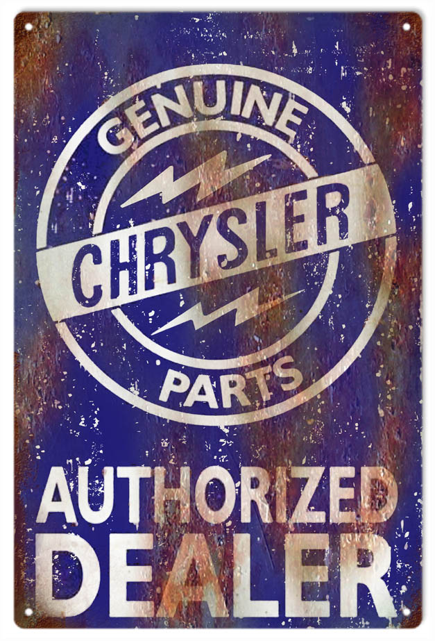 Chrysler Parts Authorized Dealer 12x18