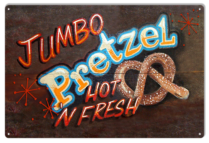 Jumbo Pretzel Hot And Fresh Bar 12×18