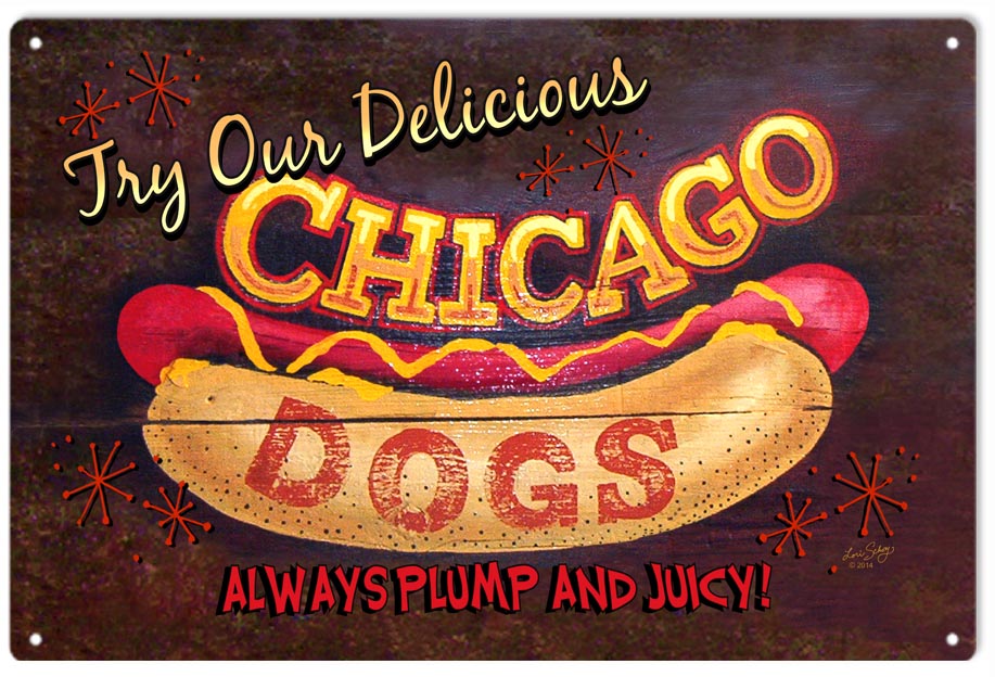 Try Our Delicious Chicago Dogs 12x18