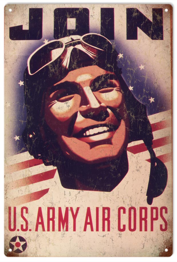 US Army Air Corps Military 12x18