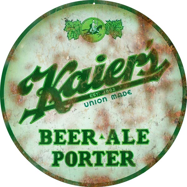 Kaiers Beer Ale Porter Vintage Style Metal Sign 14 x 14