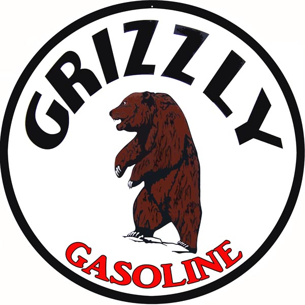 Grizzly Gasoline Motor Oil Station 14 x 14