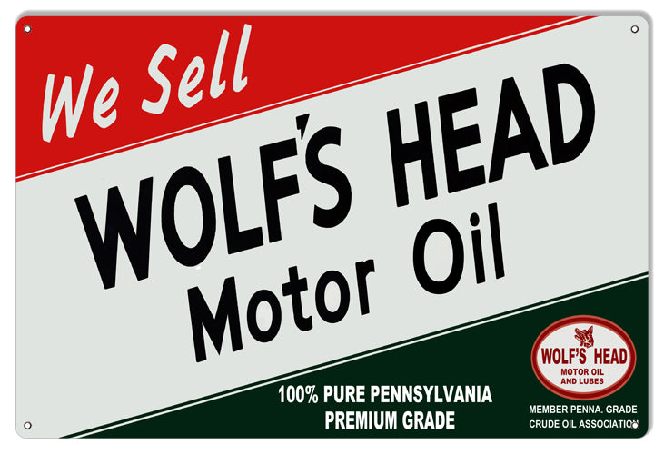 Wolfs Head Motor Oil 16×24