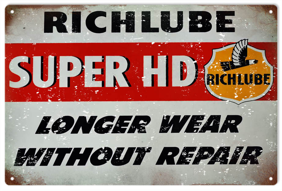 Rich Lube Repair Service Station 12x18
