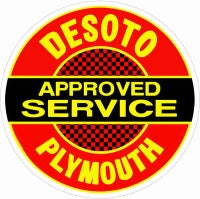 Desoto Plymouth Service 18 x 18