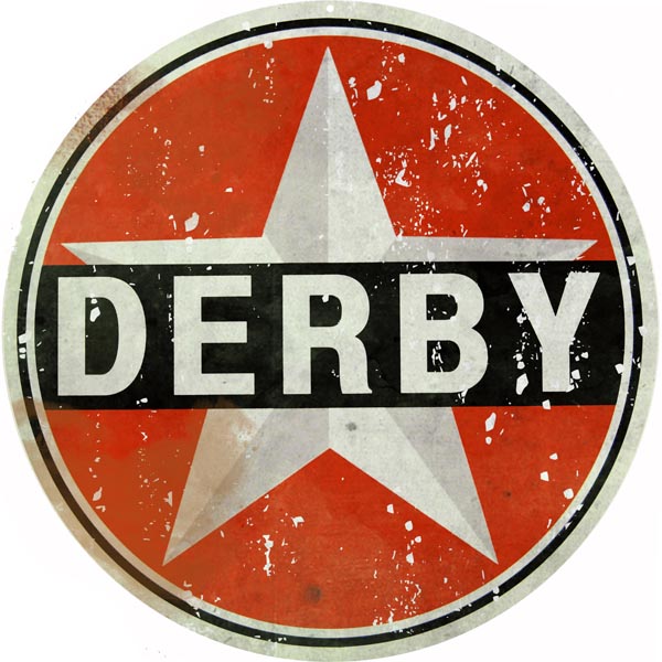 Der Gasoline Vintage Style Metal Sign 18 x 18