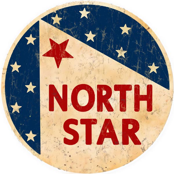North Star Gasoline Vintage Style Metal Sign 18 x 18