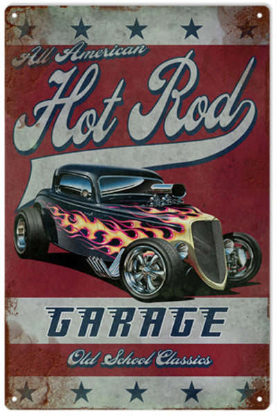 Hot Rod Garage 12″x18″