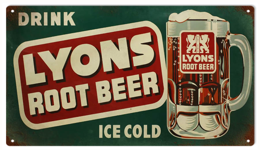 Lyons Root Beer 8×14