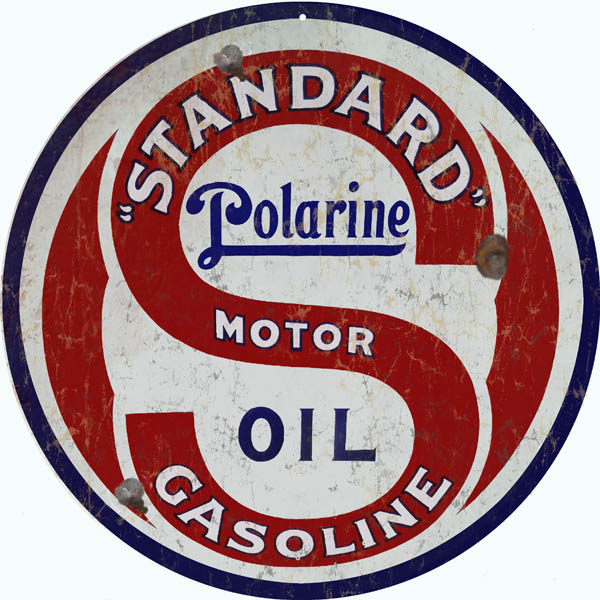 Standard Polarine Oil Vintage Style Metal Sign 24 x 24