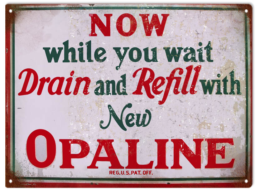 Opaline Motor Oil Gas Station 9×12