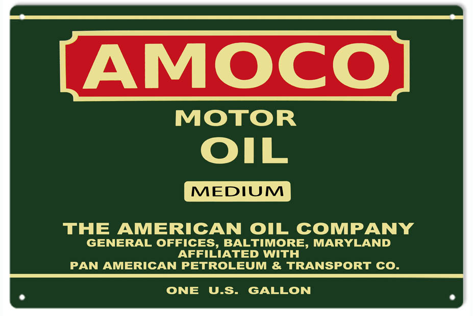 Amoco Motor Oil 12x18