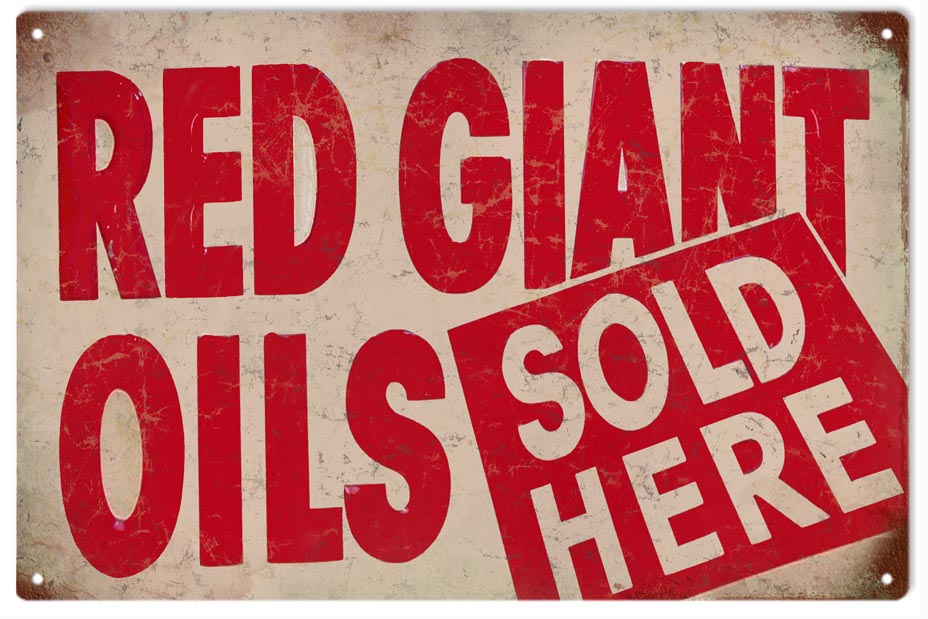 Red Giant Motor Oils 12×18