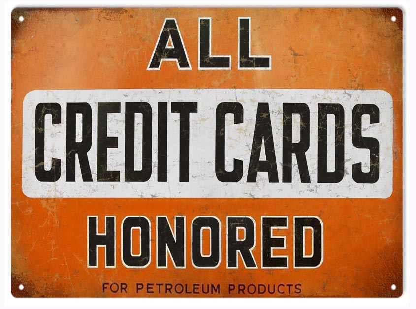 Credit Card Motor Oil 9×12
