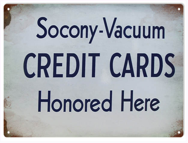 Socony Vacuum Credit Card 9×12