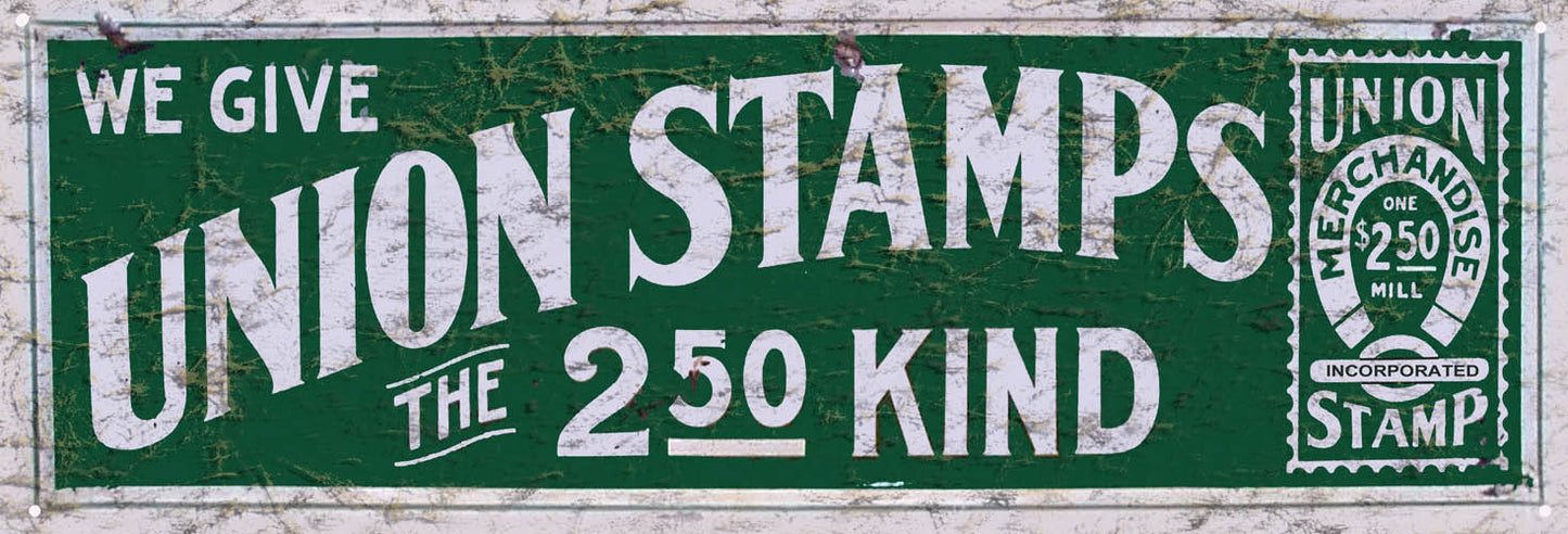 Union Stamps Money 6×18