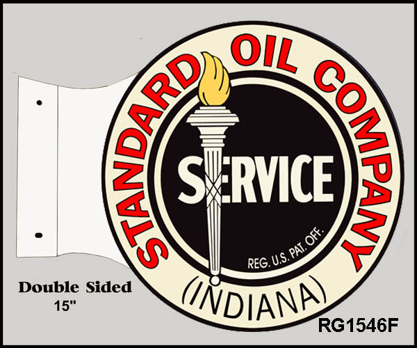 Standard Oil Company Flange Vintage Style Metal Sign 15 x 17