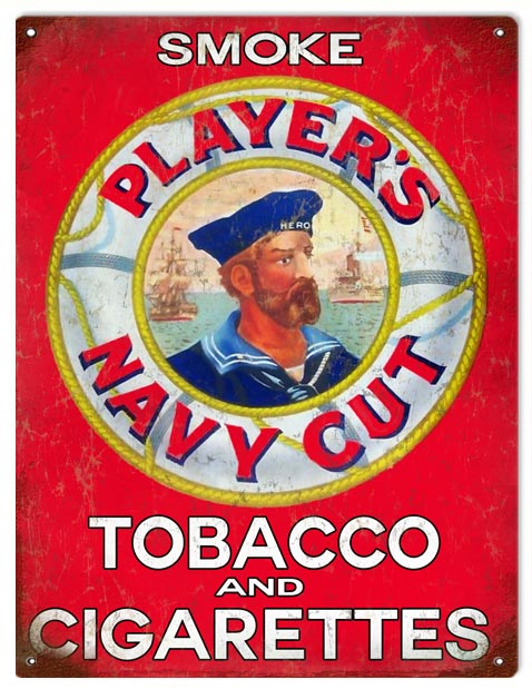 Players Navy Cut Tobacco Cigar 9×12
