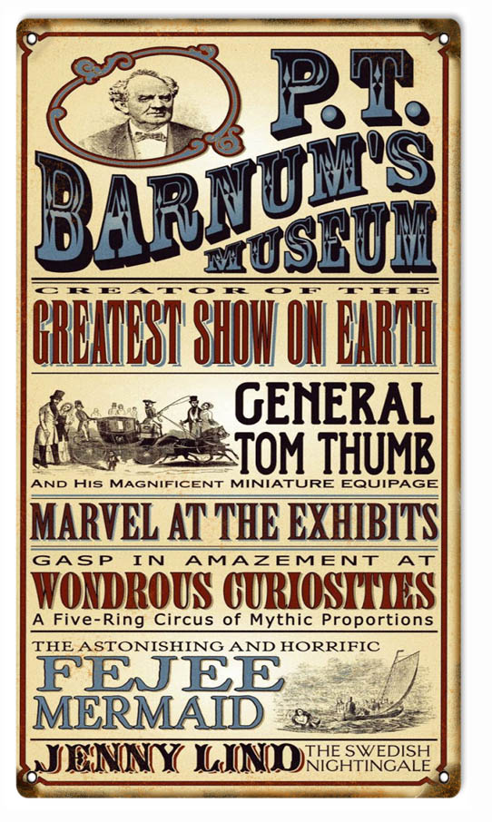 PT Barnum’s Museum 8×14