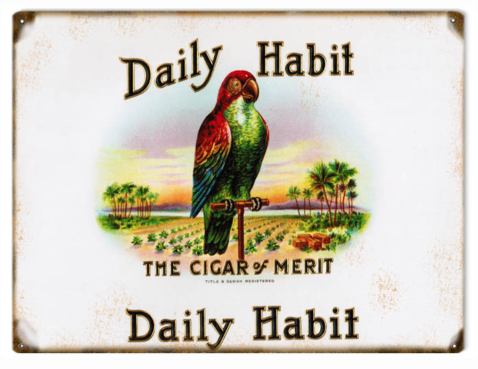 Daily Habit Cigar And Tobacco 9×12