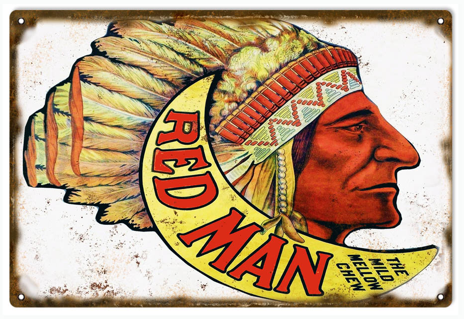 Red Man Mellow Chew Tobacco 12x18