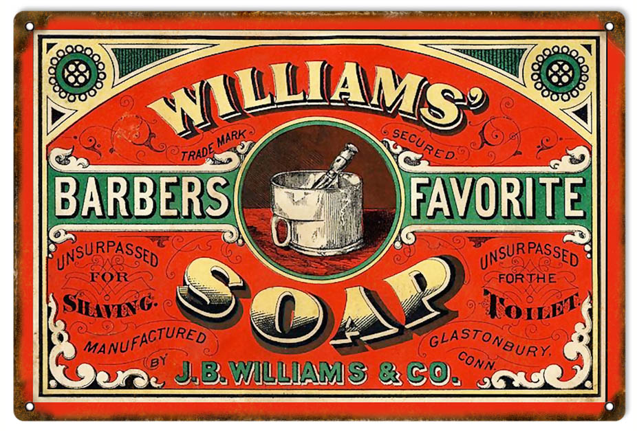 Williams Barbers Soap Country 12x18