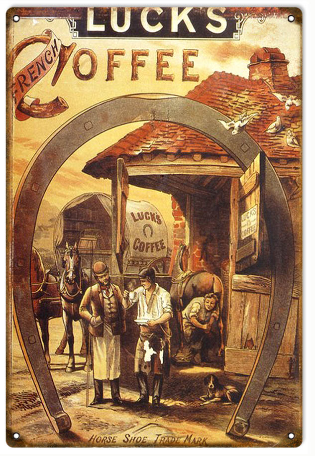 Lucks Coffee Country 12x18