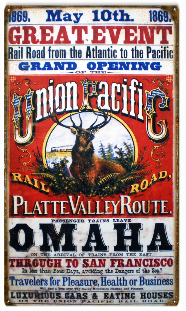 1869 Great Event Grand Opening Union Pacific Railroad 8×14
