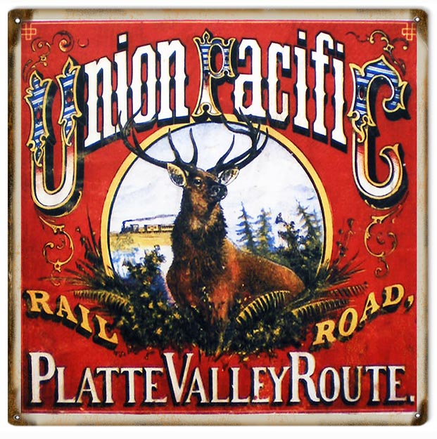 Union Pacific Platte Valley Route Railroad 12×12