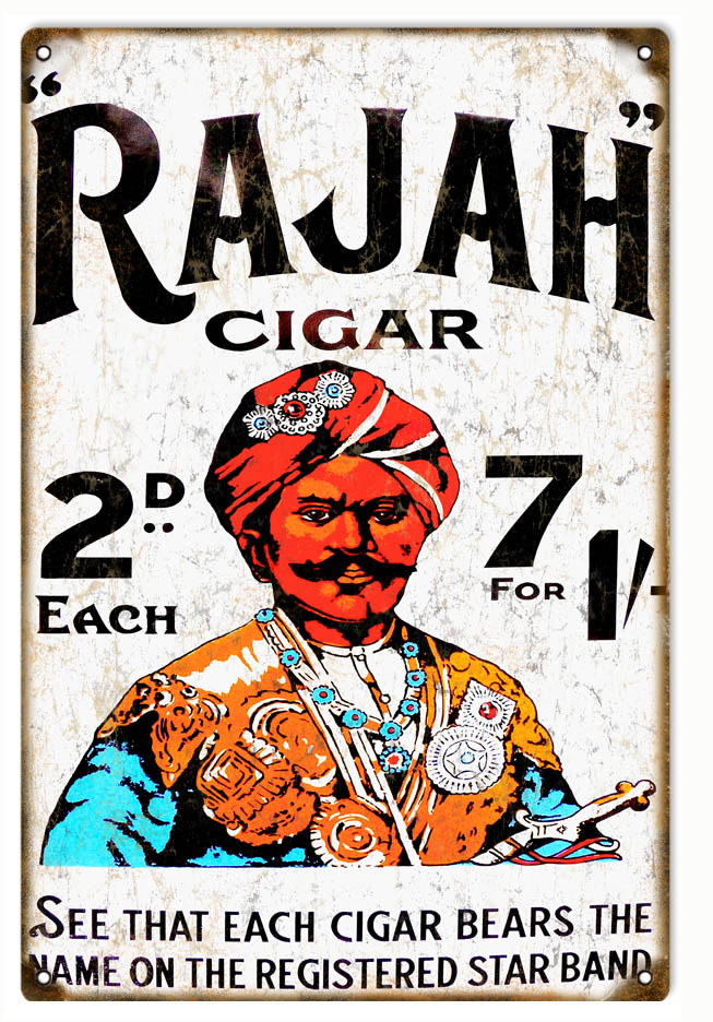 Rajah Cigar And Tobacco 12x18