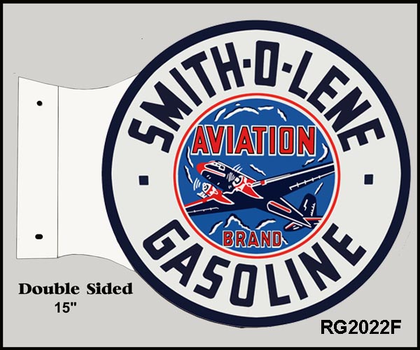 Smith O Lene Gasoline Flange Vintage Style Metal Sign 15 x 17