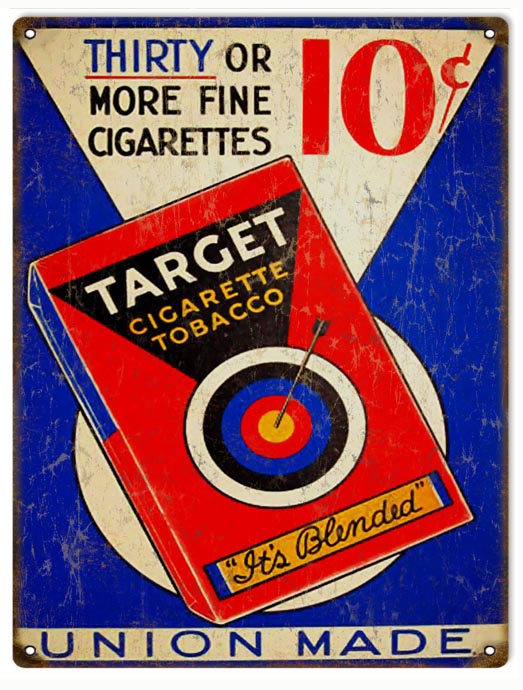 Target Cigarette Tobacco 9x12