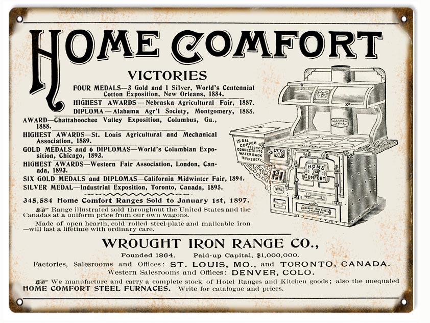 Victories Wrought Iron Range Co. 9″x12″
