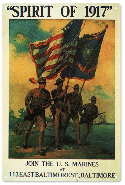US Marines SPIRIT OF 1917 12x18