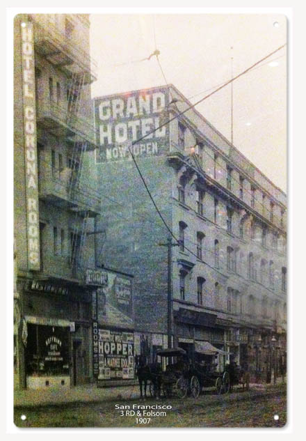 San Francisco Grand Hotel 1907 12x18