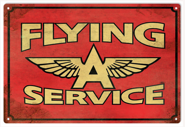 Flying A Service Vintage Style Metal Sign 12 x 18