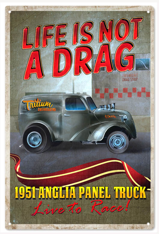 1951 Anglia Panel Truck 12x18