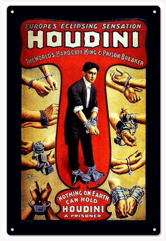Handcuff King Classic Circus Houdini 12x18
