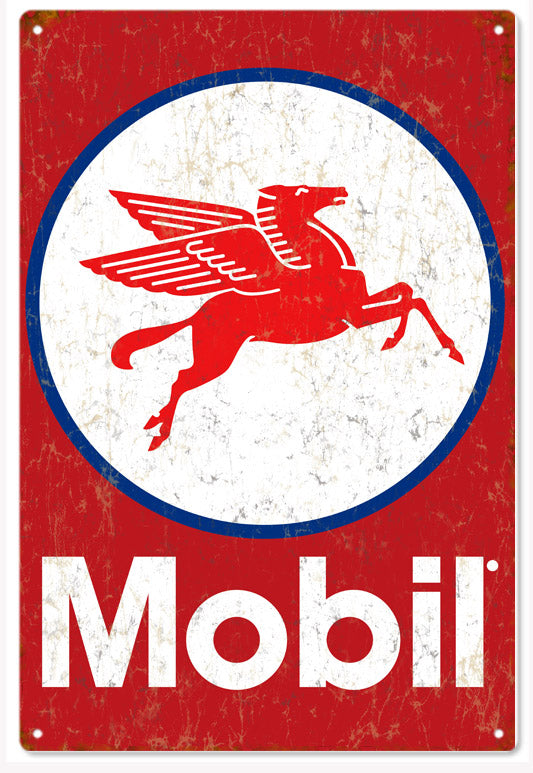 Mobil Oil Vintage Style Metal Sign 12 x 18