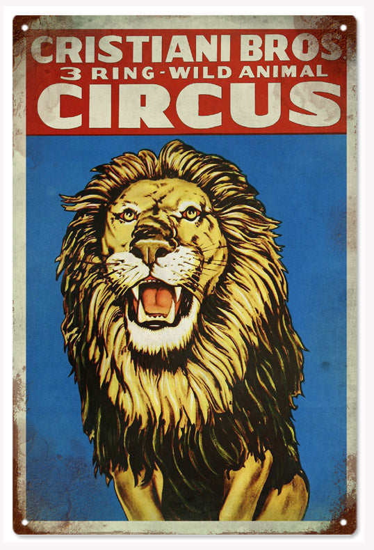 Cristiani Bros Three Ring Animal Circus 12x18